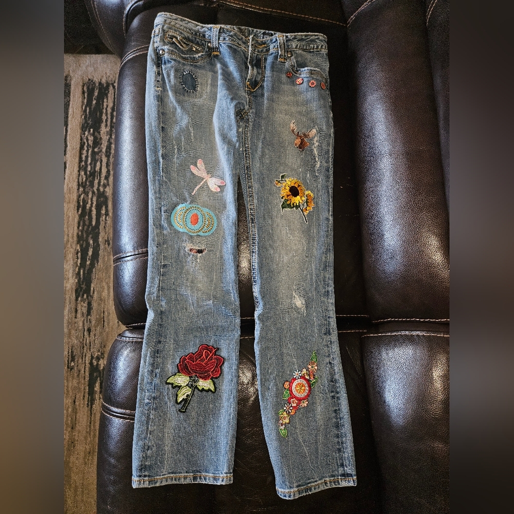 Rerock for Express Jeans with patches
